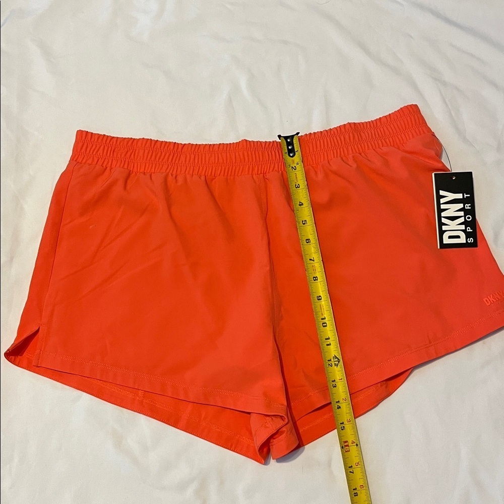 DKNY Sport Vibrant Orange Shorts - Picture 4 of 9